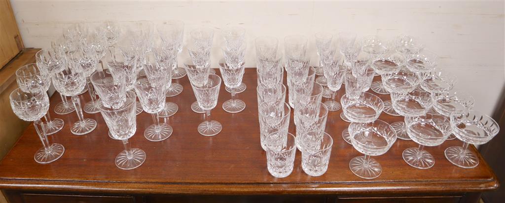 A suite of Waterford glassware